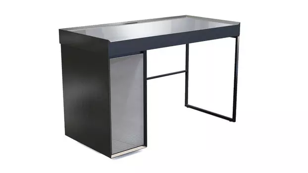 Стол однодверный Glass, цвет Черный Серый