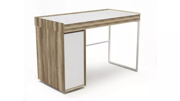 Стол однодверный Glass, цвет Дуб белый