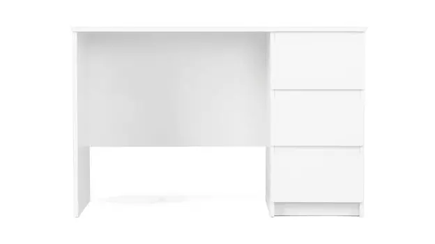 Стол письменный 3 ящика Tim, цвет Белый