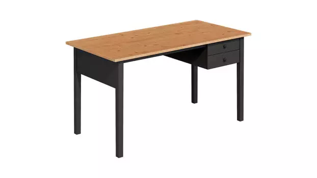 Стол письменный Terek, цвет черный, светло-коричневый