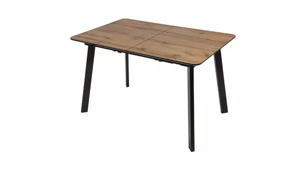 Стол Virginia 120(160)х80 см, МДФ-HPL, металл черный глянец