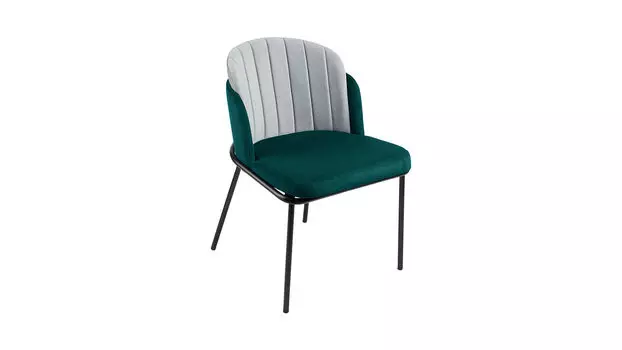 Стул Askona Home Nevada изумрудный, серебристый