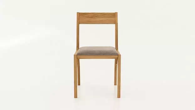 Стул деревянный Locusta дуб масло бесцветное тк Piano 04 Light Stone