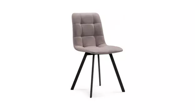 Стул на металлокаркасе Чилли латте, черный