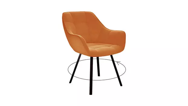 Стул поворотный Askona Home Venice, TERRACOTTA