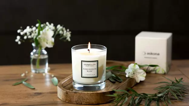 Свеча Белый гранат