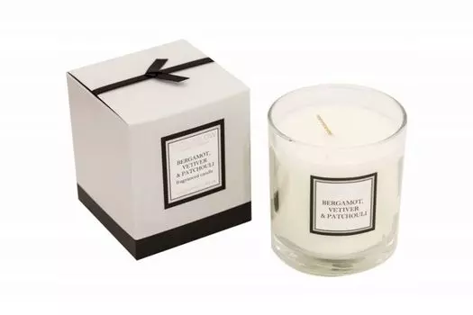 Свеча Бергамот, ветивер и пачули