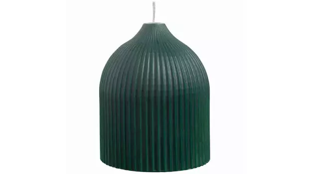 Свеча декоративная Edge 10,5 см цвет темно-зеленый