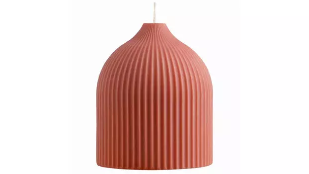 Свеча декоративная Edge 10,5 см цвет терракотовый