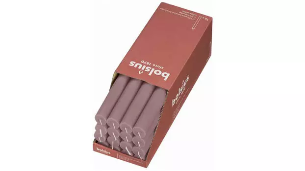 Свеча декоративная Shine New 27 пудрово-розовый