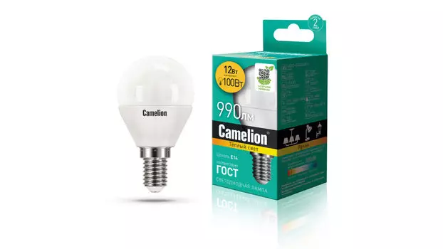 Светодиодная лампа LED12-G45-830-E14