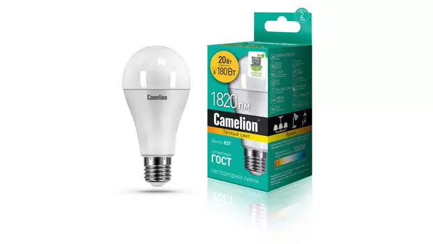 Светодиодная лампа LED20-A65-830-E27