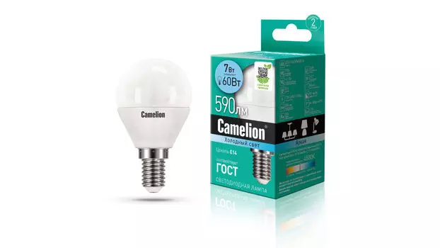 Светодиодная лампа LED7-G45-845-E14