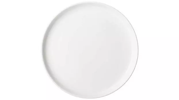 Тарелка обеденная с бортиком Silk 20,5 см цвет белый