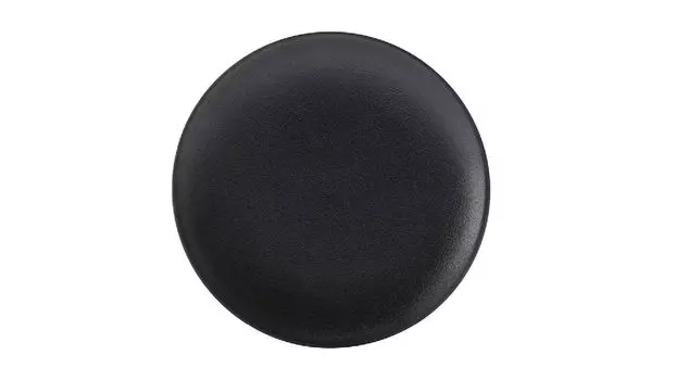 Тарелка закусочная Икра 20 см, цвет чёрный