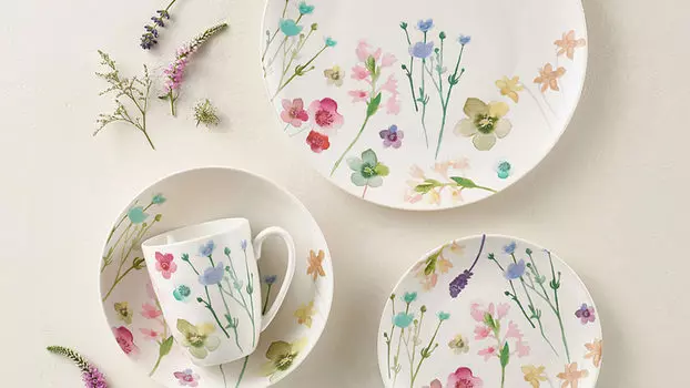 Тарелка закусочная Лесные цветы 19 см