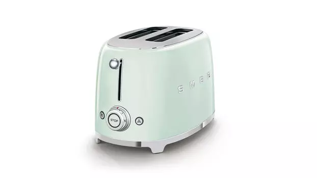 Тостер на 2 ломтика Smeg TSF01PGEU, цвет пастельный зеленый