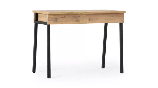 Туалетный столик Ileksa, цвет Дуб Натюрель + Черный Графит