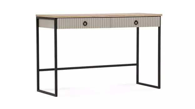 Туалетный столик Zima, цвет Дуб сильверджек ореховый, Глиняный серый