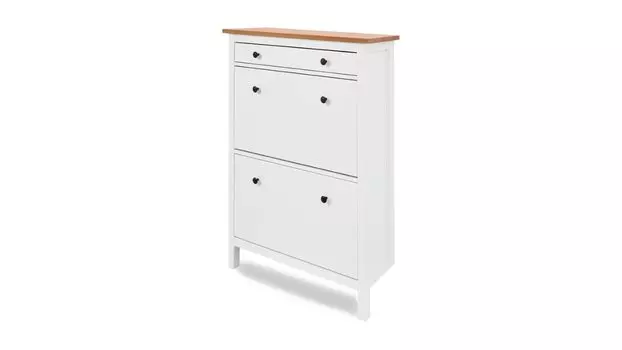 Тумба для обуви Terek 89, цвет белый, светло-коричневый