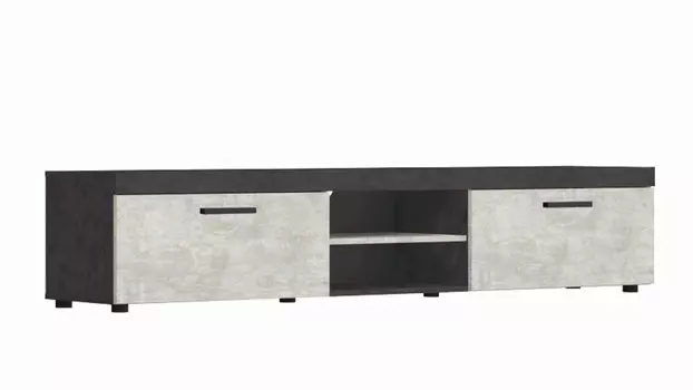 Тумба двухдверная Tiss, цвет Матера+Бетон лайт