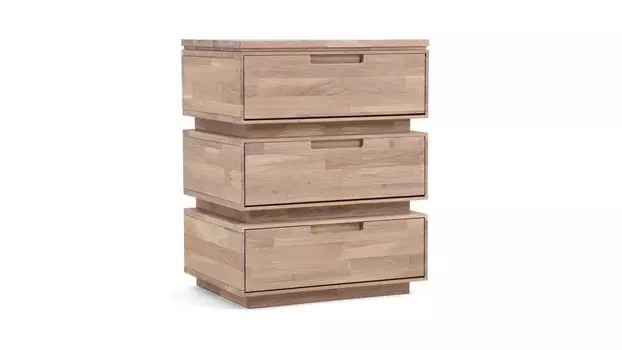 Тумба Legos дуб отбеленный, 3 секции