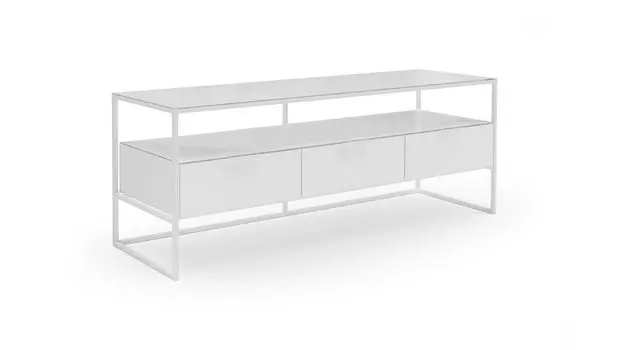 Тумба под ТВ Glass, цвет Белый