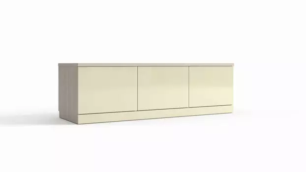 Тумба под ТВ напольная Space Solutions Ice, цвет Ясень шимо Champagne