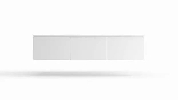 Тумба под ТВ навесная Life time Ice, цвет Белый базовый, Белый базовый