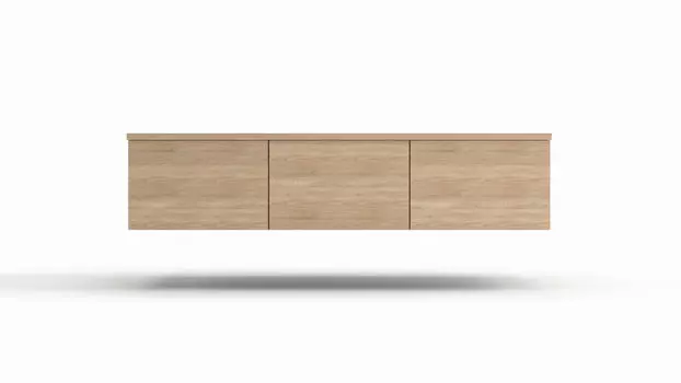 Тумба под ТВ навесная Life time Ice, цвет Дуб Бардолино натуральный, Дуб Бардолино натуральный