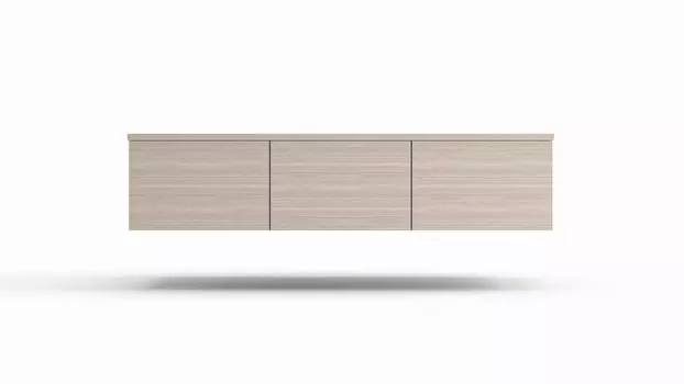 Тумба под ТВ навесная Life time Ice, цвет Ясень Шимо светлый, Ясень Шимо светлый