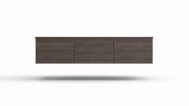 Тумба под ТВ навесная Life time Ice, цвет Венге Мали, Венге Мали