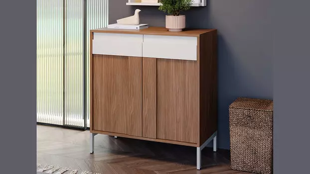 Тумба под зеркало Trendy, цвет: Орех Линкольн + Кашемир