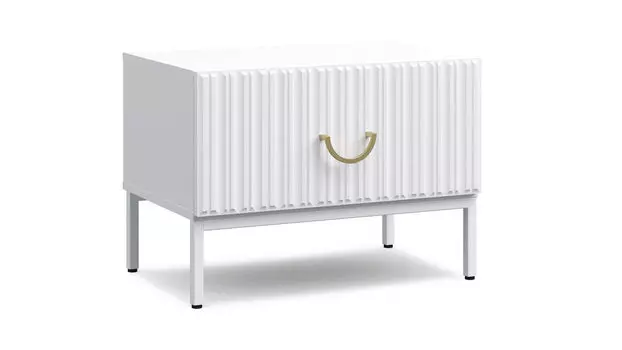 Тумба прикроватная Elton, цвет Белый Премиум