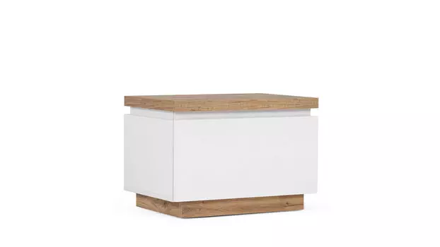 Тумба прикроватная Issa, цвет Белый Дуб минерва