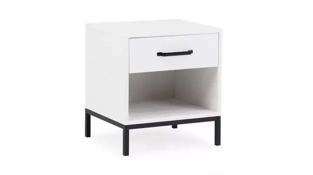 Тумба прикроватная Lester, Белый премиум