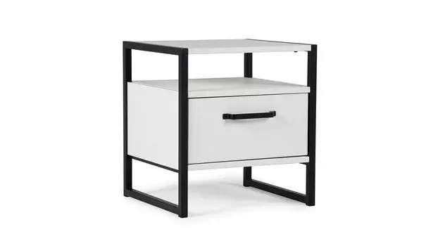 Тумба прикроватная Moris, цвет Белый премиум