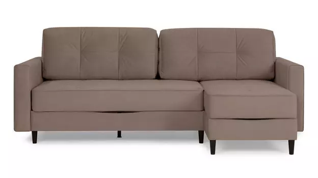 Угловой диван Amani PRO с широкими подлокотниками, ножки пластик