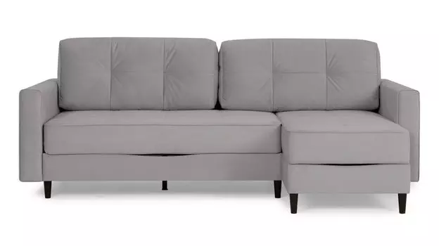 Угловой диван Amani PRO с широкими подлокотниками, ножки пластик