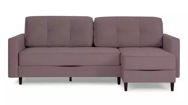 Угловой диван Amani PRO с анатомическим матрасом и широкими подлокотниками, ножки пластик