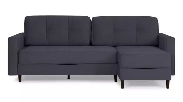 Угловой диван Amani PRO с широкими подлокотниками, ножки пластик