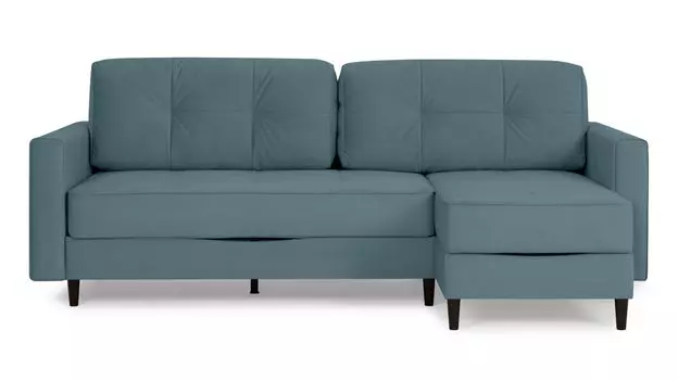 Угловой диван Amani PRO с широкими подлокотниками, ножки пластик