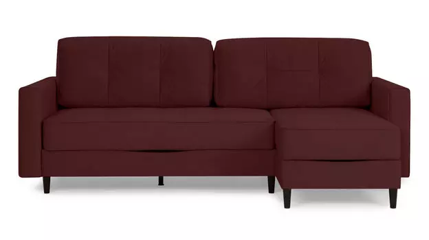 Угловой диван Amani PRO с анатомическим матрасом и широкими подлокотниками, ножки пластик