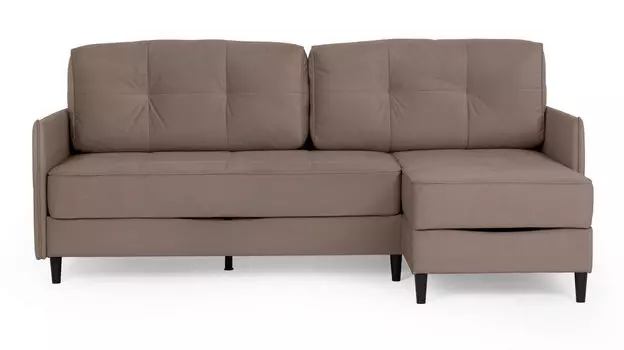 Угловой диван Amani PRO с узкими подлокотниками, ножки пластик