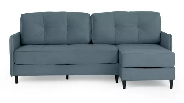 Угловой диван Amani PRO с узкими подлокотниками, ножки пластик