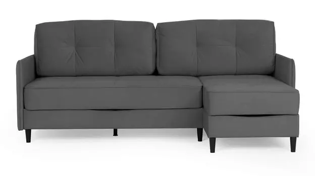 Угловой диван Amani PRO с узкими подлокотниками, ножки пластик