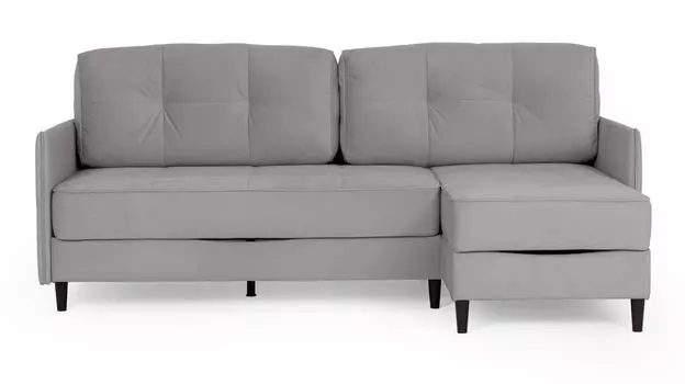 Угловой диван Amani PRO с узкими подлокотниками, ножки пластик