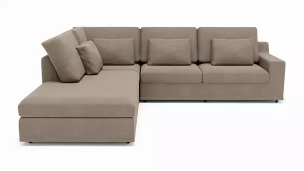 Угловой диван Darwin new с большим канапе слева