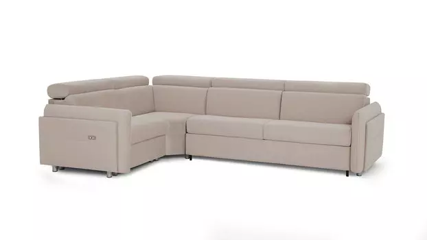 Угловой диван Hogan с реклайнером слева