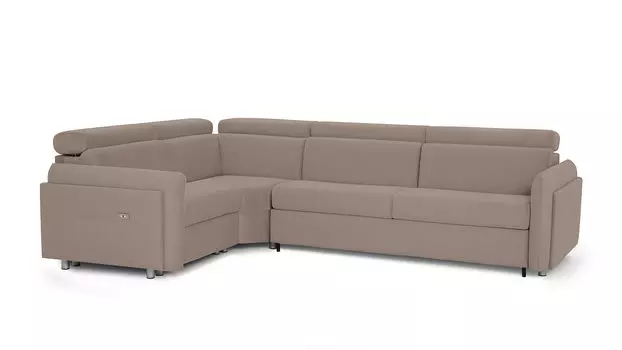 Угловой диван Hogan с реклайнером слева